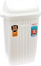 Sanremo - Lixeira Plástica Basculante de 10 Litros, Linha Casablanca