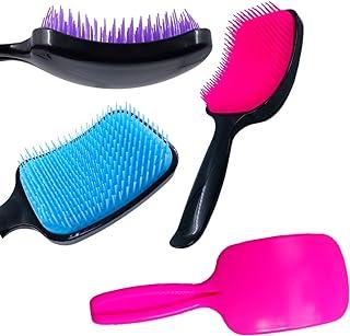 Escova Desembaraçadora Flex Hair E-fcs Cosméticos - Raquete Que Não Quebra Fios, Cores Sortidas