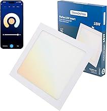 Tramontina Plafon Smart​ LED Quadrado de Embutir 18W Inteligente Wi-Fi + Bluetooth​ e função de geolocalização - Compatível com Alexa e Google Assistente