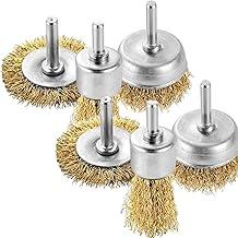 Jogo Escova De Aço Carbono Para Furadeira Rotativa Circular 6 Peças