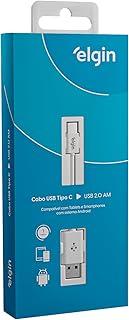 Cabo USB Tipo C Elgin 1 metro Branco