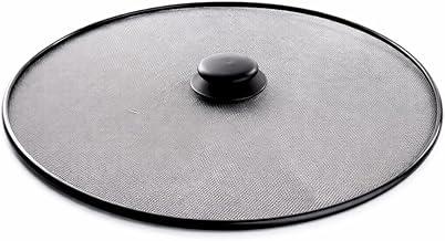 Tampa Antirrespingo para Panela e Frigideira, Tela Metálica Preta, 33cm, Proteção contra Óleo