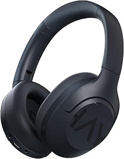 HAYLOU S30 Fones de Ouvido Bluetooth com Cancelamento de Ruído Ativo, Over-Ear Headphones Dobrável e Até 80 horas de bateria para Treino, Academia, Trabalho