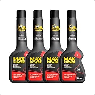 Kit 4 Aditivos Combustível Max Power 200ml ADITIVO MAX POWER com 14.51% de desconto por R$ 109,26 na amazon
