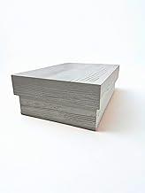 CAIXA MULTIUSO MDF PREMIUM SEMELHANTE A MADEIRA DE DEMOLIÇÃO A COR - 30CM X 20CM X 12CM - COM TAMPA