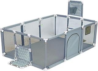 Cercadinho Infantil Retangular para Bebê Seguro com Tela Transparente chiqueirinho Sem Pontas