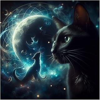 Toalha para Jogo de Tarot 0,70x0,70cm GATO I