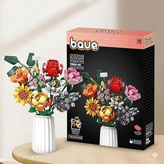 Blocos de Montar - BAUE NATURE - Arranjo de Flores Grande - 770 Peças