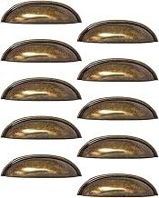 Genérico Puxador de Gaveta Bronze Concha 15 Unidades Ouro Velho