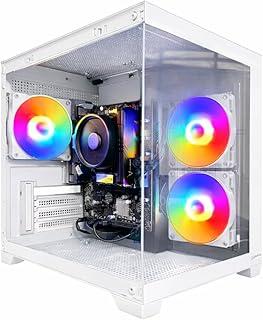PC GAMER AQUARIO WHITE 5600GT| 16GB RAM| 500GB| RADEON VEGAS 7| GABINETE COM 3 FANS RGB