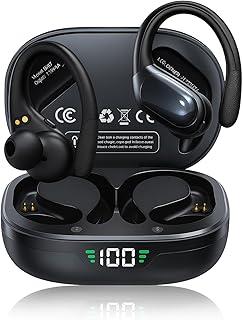 Fone De Ouvido Bluetooth 5.0 Sem Fio Tws Esportivo A Prova D'Água Para Corrida Esportes Bike Moto Academia Caminhada Tipo Gancho Sound Bass.