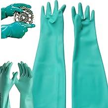 Luva Profissional P/Lavar Louça Antderrapante Proteção termica, germes e batctéria manga longa