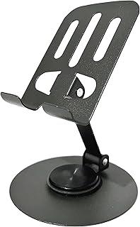 Suporte para Celular de Mesa com Rotação 360° – Alumínio, Dobrável e Portátil