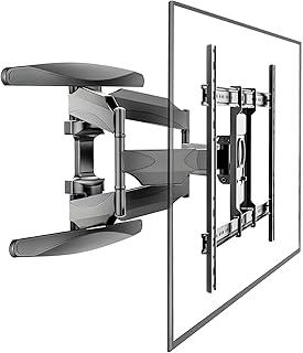 Suporte Articulado de Parede para TV, Ajustável com Movimento Completo, Adequado para TVs Planas e Curvas de 32 a 80 Polegadas (VESA 600 x 400 Max), Suporta até 60kg, Instalação Fácil – Preto