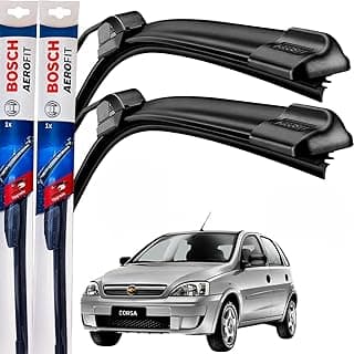 Palheta Limpador Parabrisa Bosch Aerofit Par de Palheta Limpadora Dianteiro Original GM Corsa 2002 á→2012