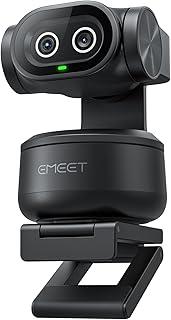 EMEET PIXY Dual-Camera AI-Powered PTZ Camera 4K, AI Tracking, PDAF&AI Autofocus 0.2s, 1/2.55'' Sensor, 3 Mics, Presets, Gesture Control, 4K Webcam for Streaming and OBS/Twitch/Switch 2 Compatible
