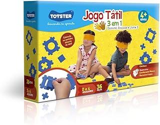 Jogo Tátil 3 em 1 (Dominó, encaixe e junte 3) - Toyster brinquedos