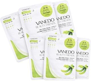 Kit 6 Unidades Máscara Hidratante Facial Coreana Beauty Friends - Pepino