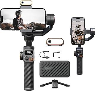 Gimbal Estabilizador Portátil de 3 Eixos com Tripé de Aderência para Celular, hohem iSteady M6 Estabilizador de Celular