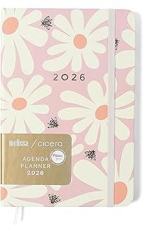 AGENDA PLANNER CICEROS 2026 MELISSA SEMANAL 14X21 PINK BLOOMY