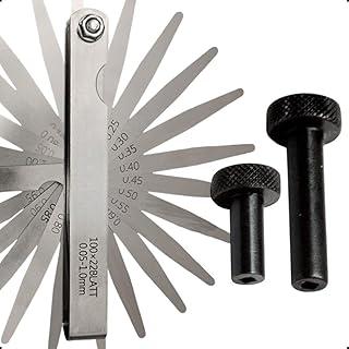 Calibrador de Folga para Válvulas com 22 Lâminas – Regulagem Curto e Longo para Carros e Motos