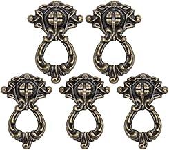 5 Puxadores Ouro Velho Colonial Alça Trento Gaveta Armario