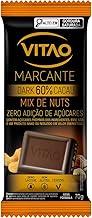 Chocolate Vitão Dark 60% Cacau Mix de Nuts Zero Açúcar 70g