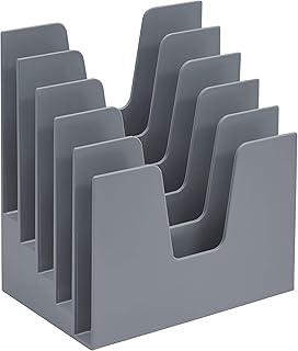 Acrimet Organizador de Documentos com 5 compartimentos, Plástico Resistente, Cor Platina, 225.4
