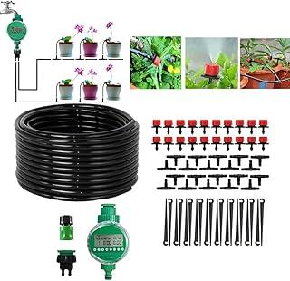 Kit Irrigação Gotejamento Temporizador Digital 30 Metros Mangueira Água Automático Jardim Quintal Vasos Economizador