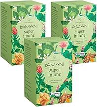 Kit Chá Misto Iamaní Super Imune Orgânico Cúrcuma Hortelã Gengibre 45 sachês