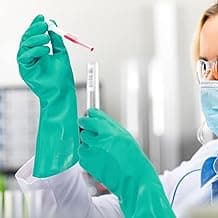 Luva Segurança Inseticida, Químicos Borracha Grossa forro em Algodão