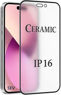 Película de Proteção Cerâmica Fosca Compativel Com iPhone 16, Anti-Reflexo, Anti-Risco, Anti-Impacto, com Kit de Limpeza Para Facil Aplicação