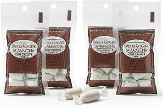 Kit Bala da Amazônia de Gengibre, Cravo e Canela 35g c/4 pacotes | Sabor Intenso e Aromático