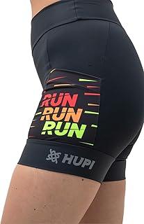 Bermuda Compressão Feminina Curta HUPI Run Run Run P