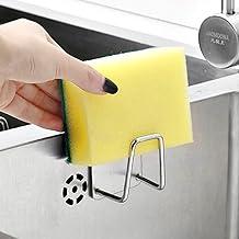 Suporte De Esponja Para Pia Aço Inox Gancho Adesivo MultiUso Cozinha Banheiro E Lavanderia A Prova De Ferrugem Material Premium - TYDA
