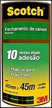 Scotch, 3M, Fita de Empacotamento, Marrom, 45mm X 45m, 4 unidades