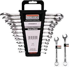 Kit 14 Peças Jogo de Chave Combinada Boca e Estrela 6 a 22mm - Starfer