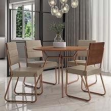Conjunto Sala de Jantar 4 Cadeiras San Francisco Carraro