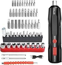 Chave de Fenda Elétrica, Conjunto de 56 chaves de fenda e acessórios, Mini Chave de Fenda Elétrica Recarregável com Luz Led