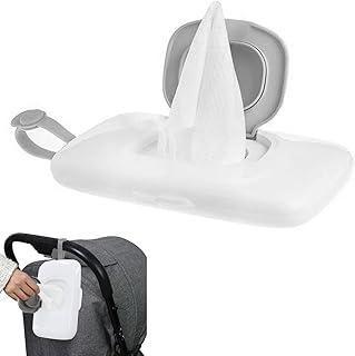 Suporte de lenço umedecido de viagem reutilizável, caixa de recipiente de lenço umedecido, carrinhos de bebê, dispensadores suspensos, lenço umedecido recarregável, caso, armazenamento úmido seguro