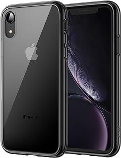 JETech Capa para iPhone XR 6,1 Polegadas, Case Protetora de Telefone à Prova de Choque Não-Amarelecimento, Capinha Parte Traseira Transparente Anti-Riscos (Preto)
