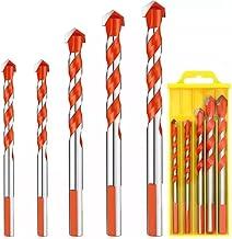 Fura Tudo Jogo 5 Brocas Diamantadas Drill 6mm 8mm 10mm 12mm