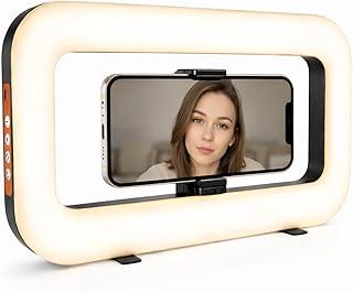 Ring Light LED Portátil com Suporte para Celular Universal e Controle de Luz Fria Quente e Neutra I Iluminador para Selfie Vídeo Foto Maquiagem e Gravação I Vende Mais
