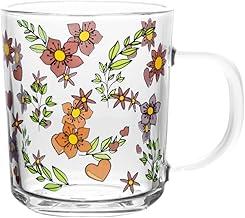 LYOR - Conjunto 2 Canecas Amor e Flor 220ml Vidro