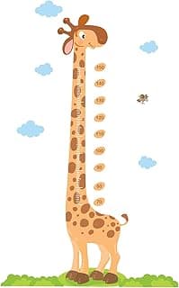Adesivo de Parede Girafa Régua de Crescimento 175x110cm