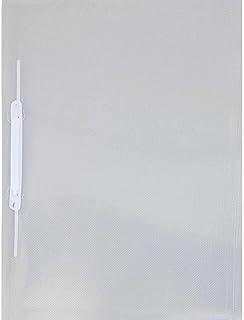 Pasta Grampo Trilho Plastica Oficio Cristal - Pacote com 10, ACP, 1039CR, Incolor, pacote de 10