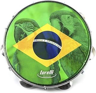 PANDEIRO BRASIL ARARA 10'' - CORPO AZUL