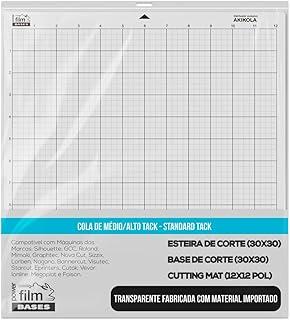 Base de Corte com Cola, 30x30 cm, Compatível com Silhouette Cameo e Outras Máquinas, 2 Unidades
