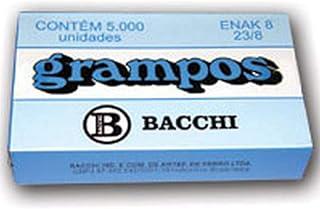 Grampo para Grampeador 23/8, Galvanizado, Caixa com 5000 Grampos, Bacchi