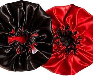 Kit 2 Toucas de Cetim Dupla Face Anti Frizz para Dormir – Protege Cabelos Cacheados e Lisos, Reduz Frizz, Preserva Hidratação, Cores Sortidas com Elástico Confortável e Ajustável – UrbanSkullShop